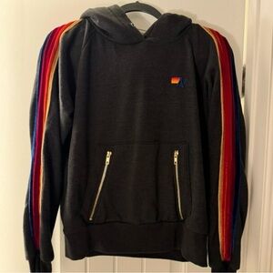 Aviator Nation Set! Navy/grey *womens *velvet detailed strips!